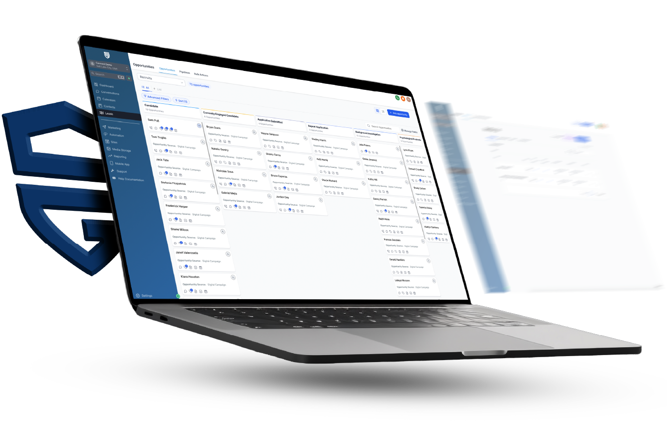 Law enforcement officers trusting specialized recruiting tools